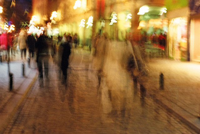 Blurry Streets of Brussels by Kristaps Bergfelds